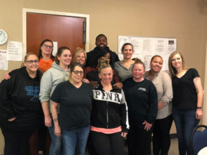 Torrey Smith Visits Center for Women